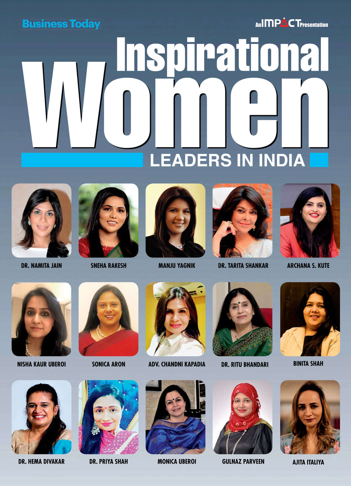 Mrs. Archana Suresh Kute among the Inspirational Women Leaders In India, 2021 by Business Today